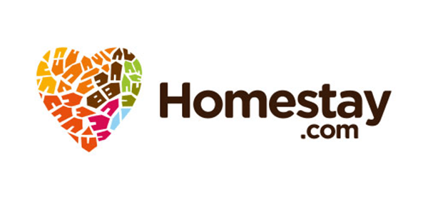 Logotipo de Homestay.com.